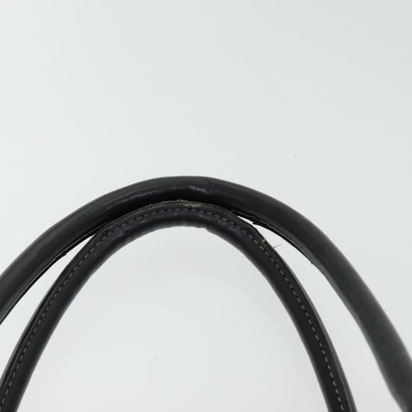 BALENCIAGA Tote Bag Canvas Leather Black Silver Auth bs16562 - Picture 8 of 16